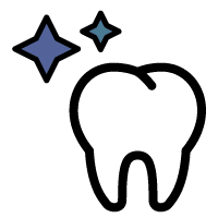sparkly tooth icon beckermeyer dds dentist niles mi